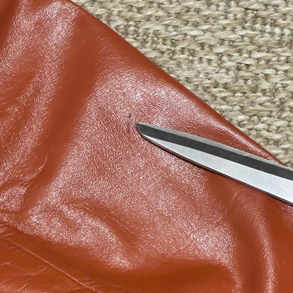 Vintage 1970s The Tannery Leather Jacket size 14T - Picture 10 of 15